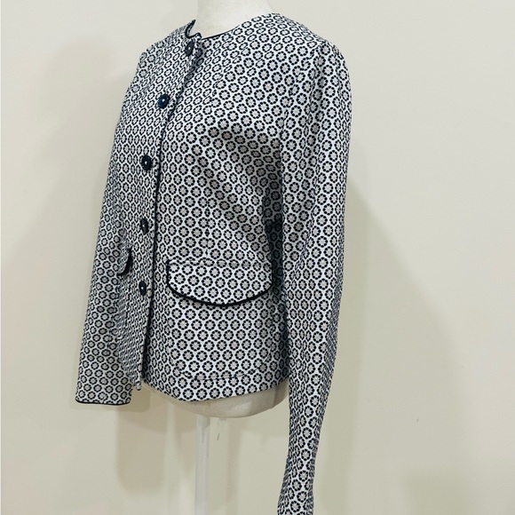 Brooks Brothers Floral Jacquard Cropped Jacket Size‎ 8 - Picture 5 of 15